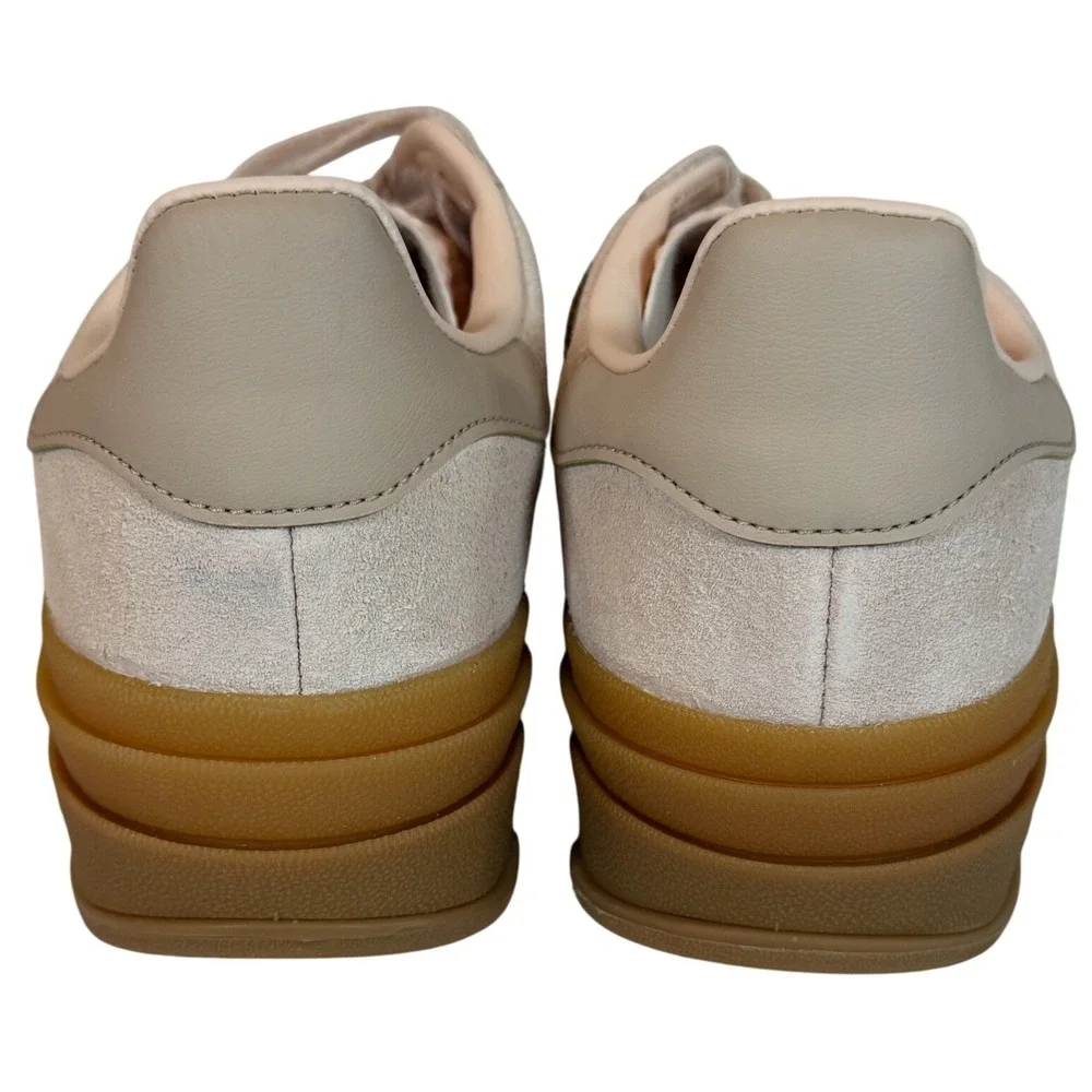 Adidas Gazelle Bold Grey White Gum Platform Sneakers Womens Shoes 5.5